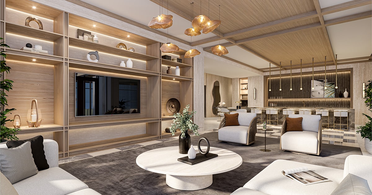 Club Room at 3300 Gulf Shore