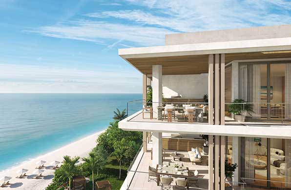 exterior terraces 3300 Gulf Shore