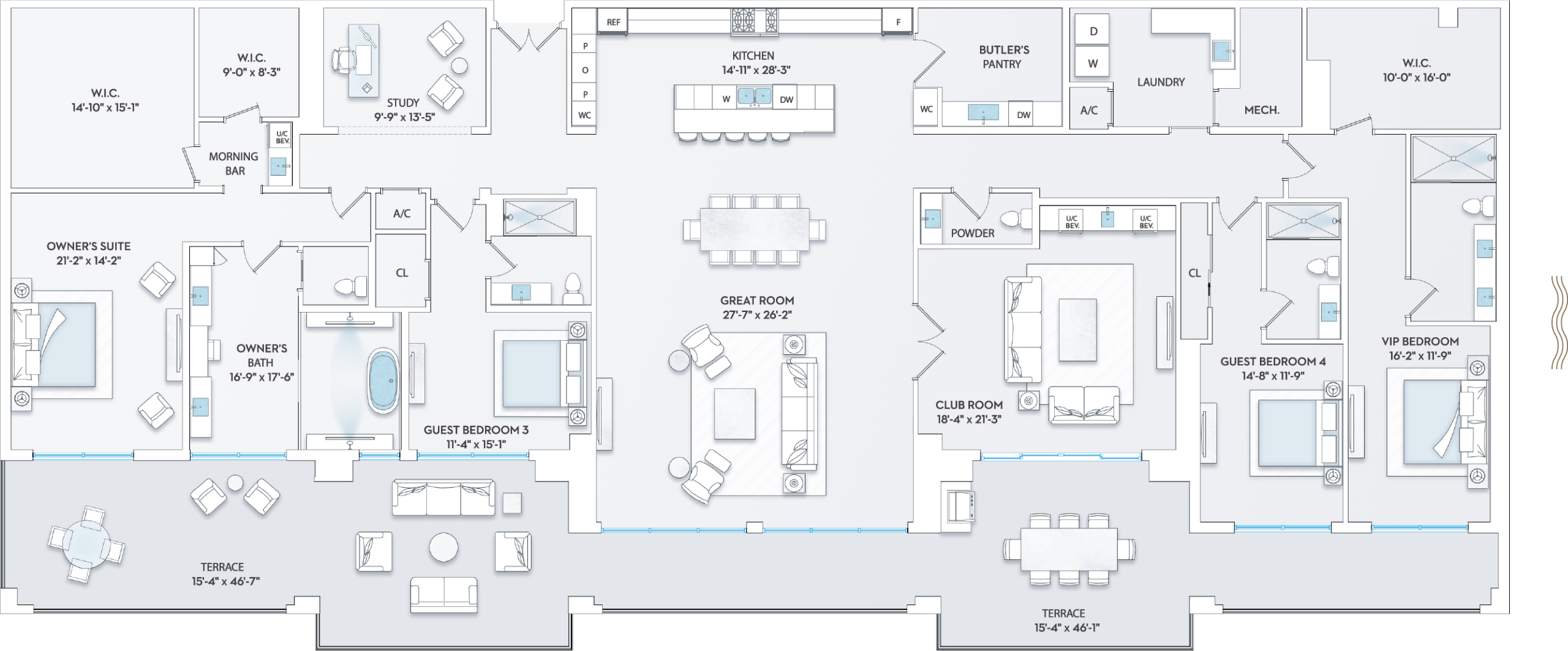Solana Bay Residences Miami - Penthouse 02 - Floorplan Image