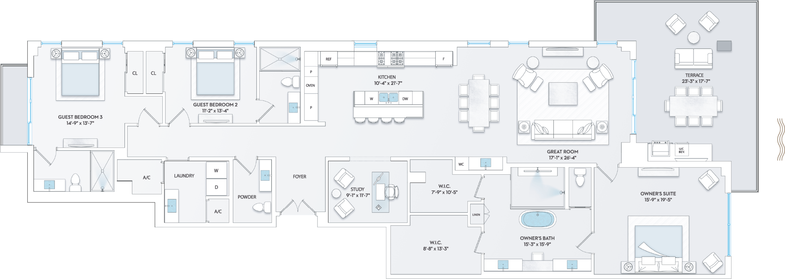 Solana Bay Residences Miami - Penthouse 04 - Floorplan Image