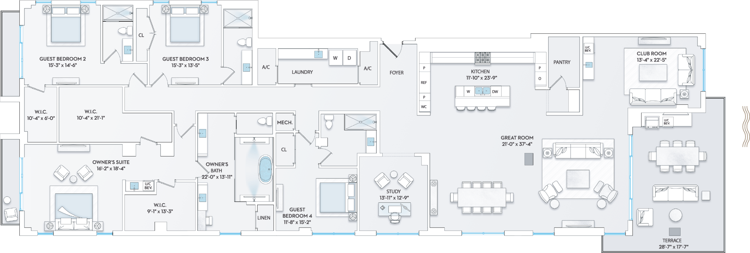 Solana Bay Residences Miami - Residence 01 - Floorplan Image
