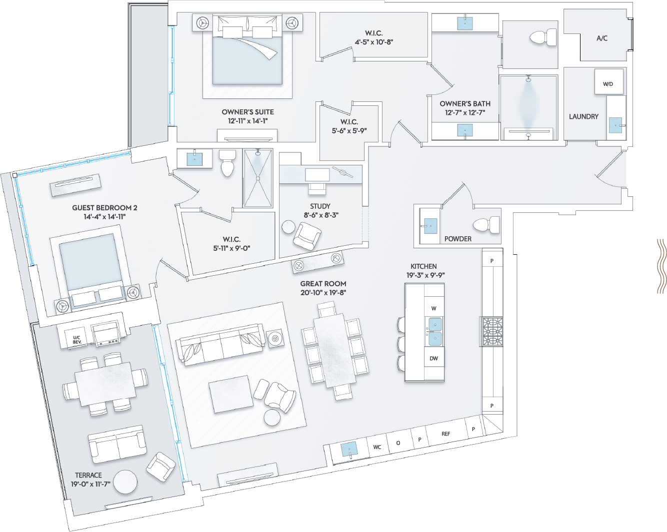 Solana Bay Residences Miami - Residence 05 - Floorplan Image