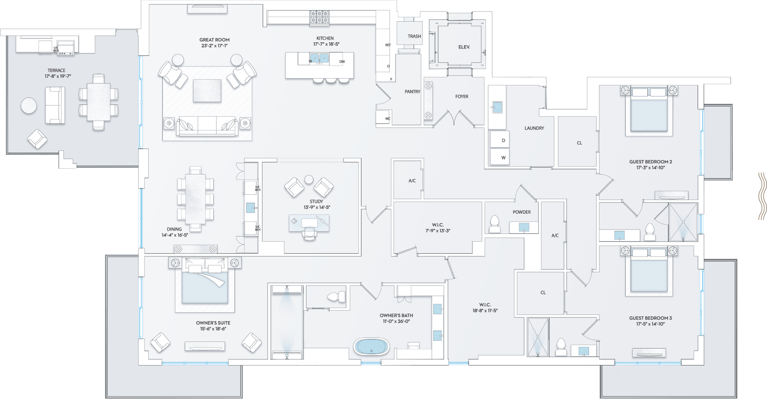 Solana Bay Residences Miami - Residence 08 - Floorplan Image